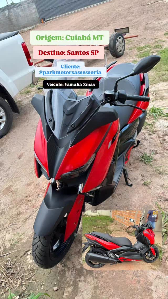 Yamaha Xmax — Cuiabá MT para Santos SP